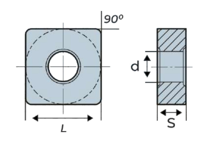 SNMG120404 AL токарная пластина Deskar